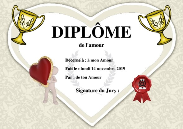 Un dipl�me pour son mari ou sa femme