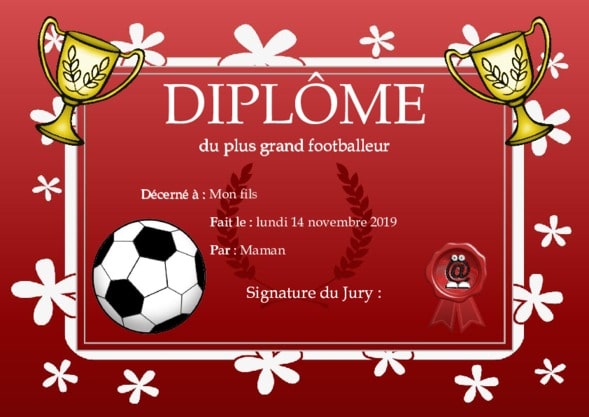 Un dipl�me pour le plus grand des footballeurs